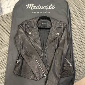 Madewell The Washed Leather Motorcycle Jacket